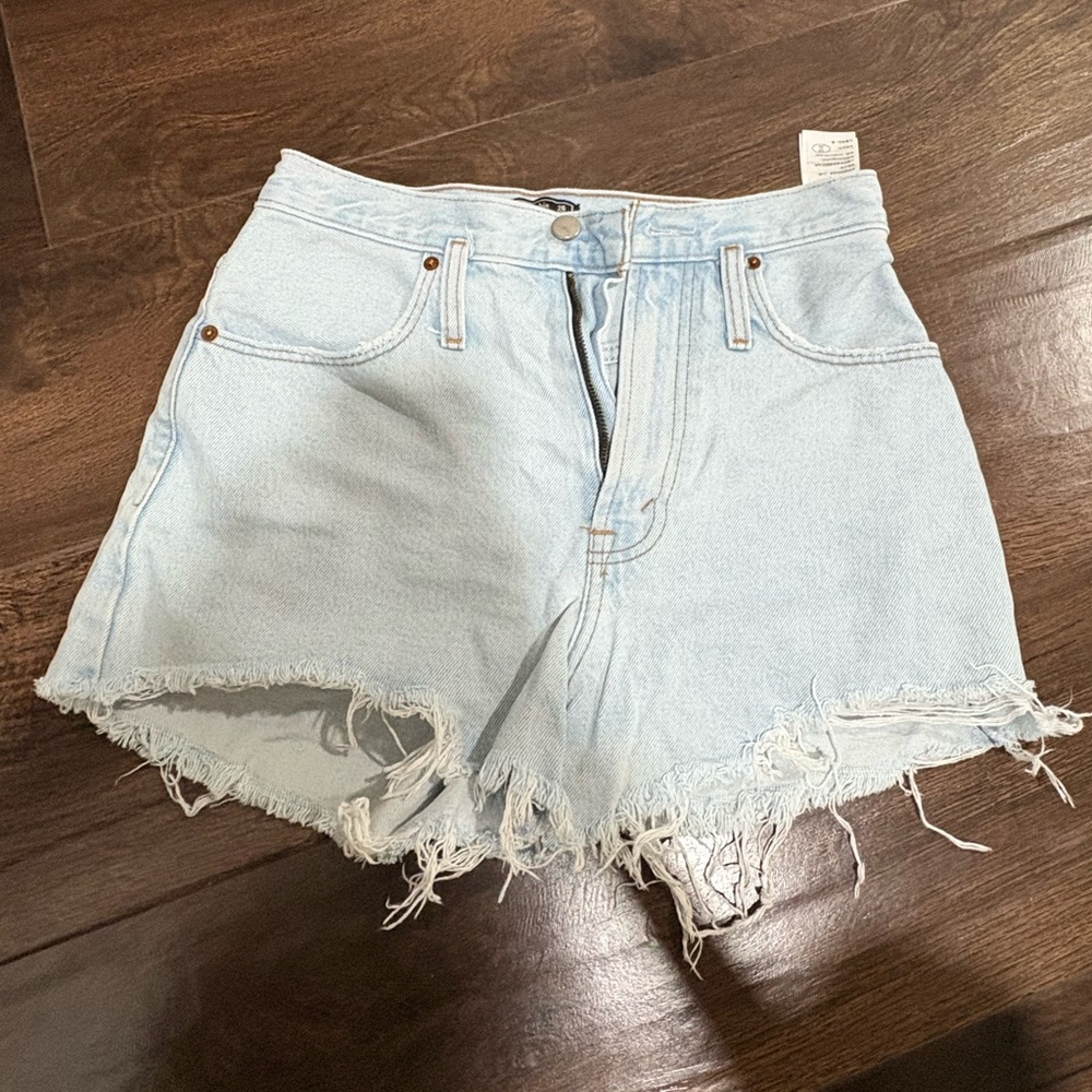Abercrombie Light Wash Jean Shorts